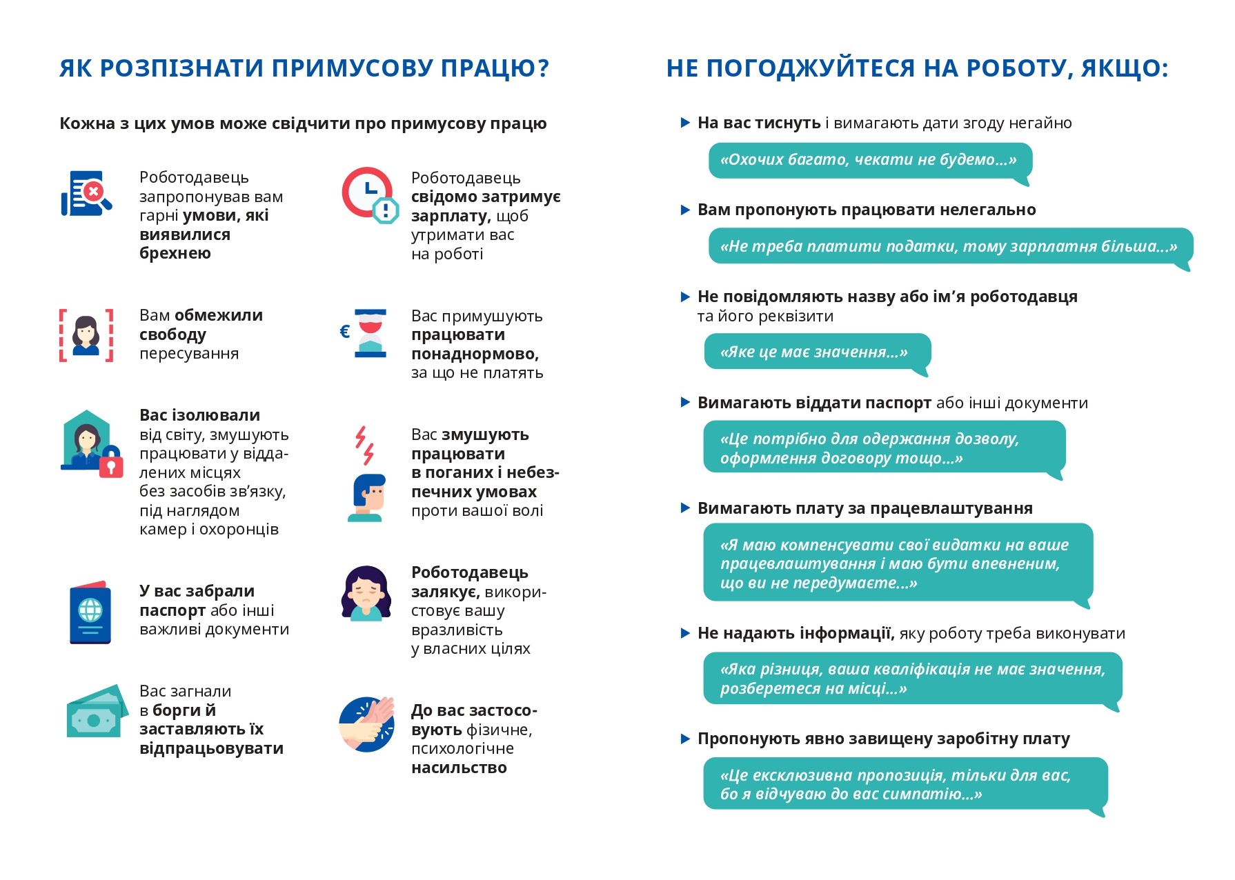 Памятка для вимушених переселенців